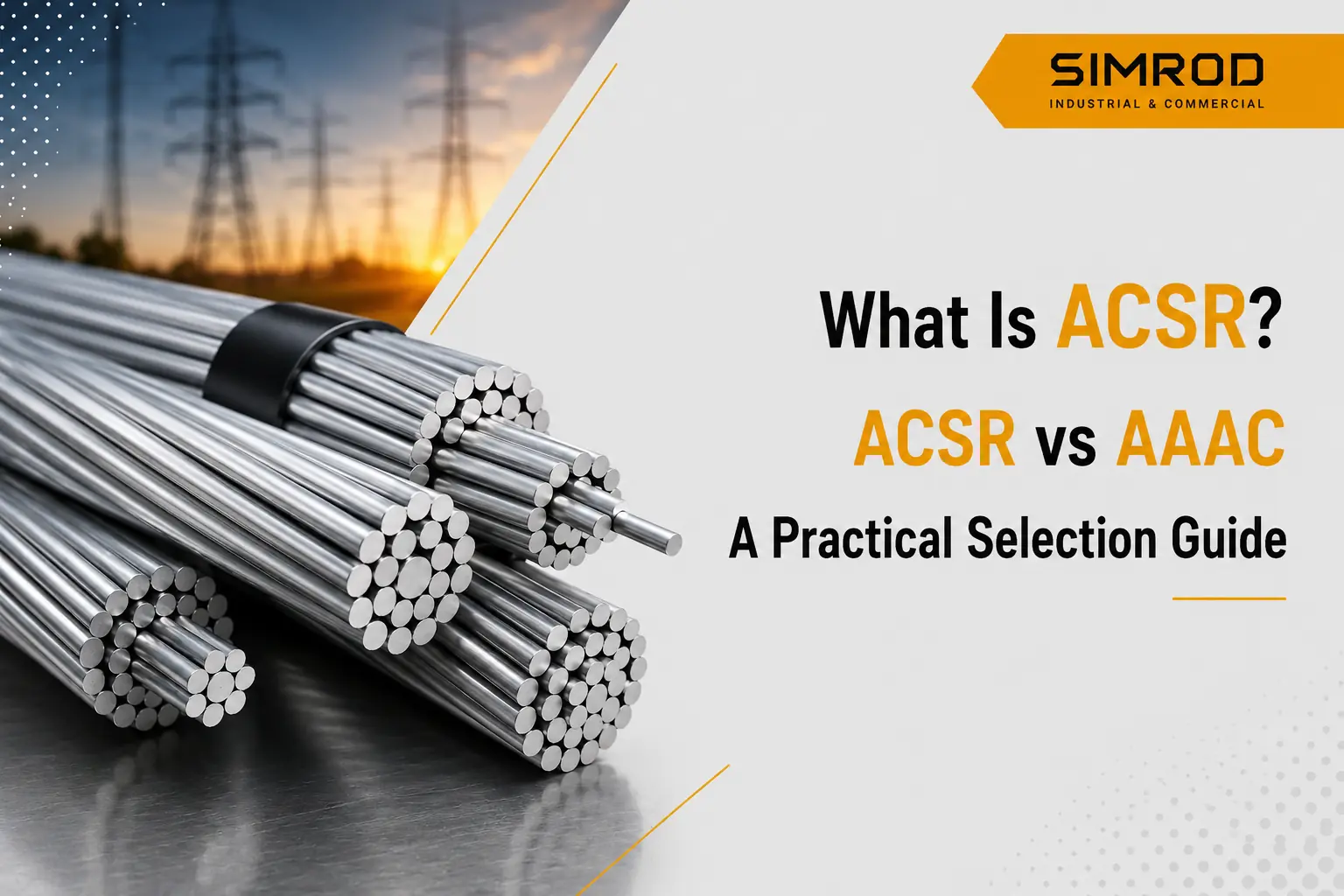 ACSR conductor for overhead power transmission linesACSR conductor for overhead power transmission lines