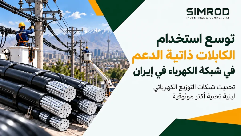 توسع استخدام الكابلات ذاتية الدعم في شبكة توزيع الكهرباء في إيران